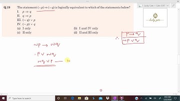 30. GATE-2017-Discrete Mathematics (Mathematical Logic) Question and its Detailed Solution...