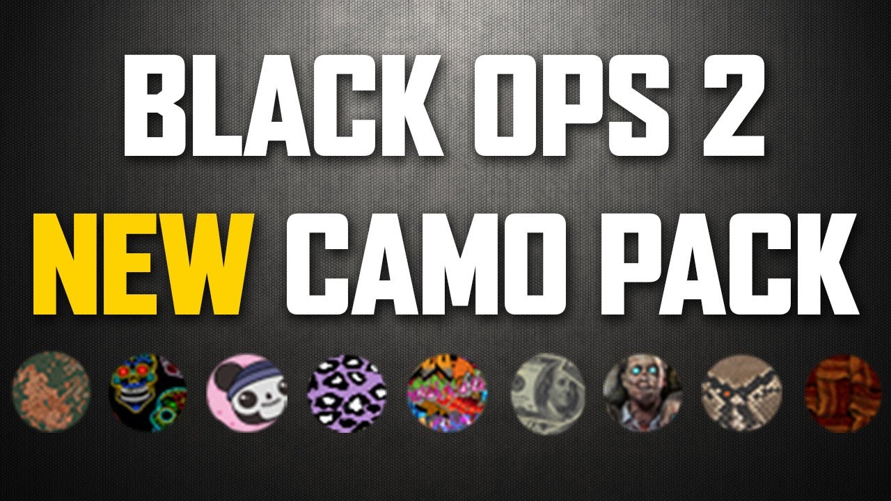 Black Ops 2 NEW CAMO PACK - Micro Transactions