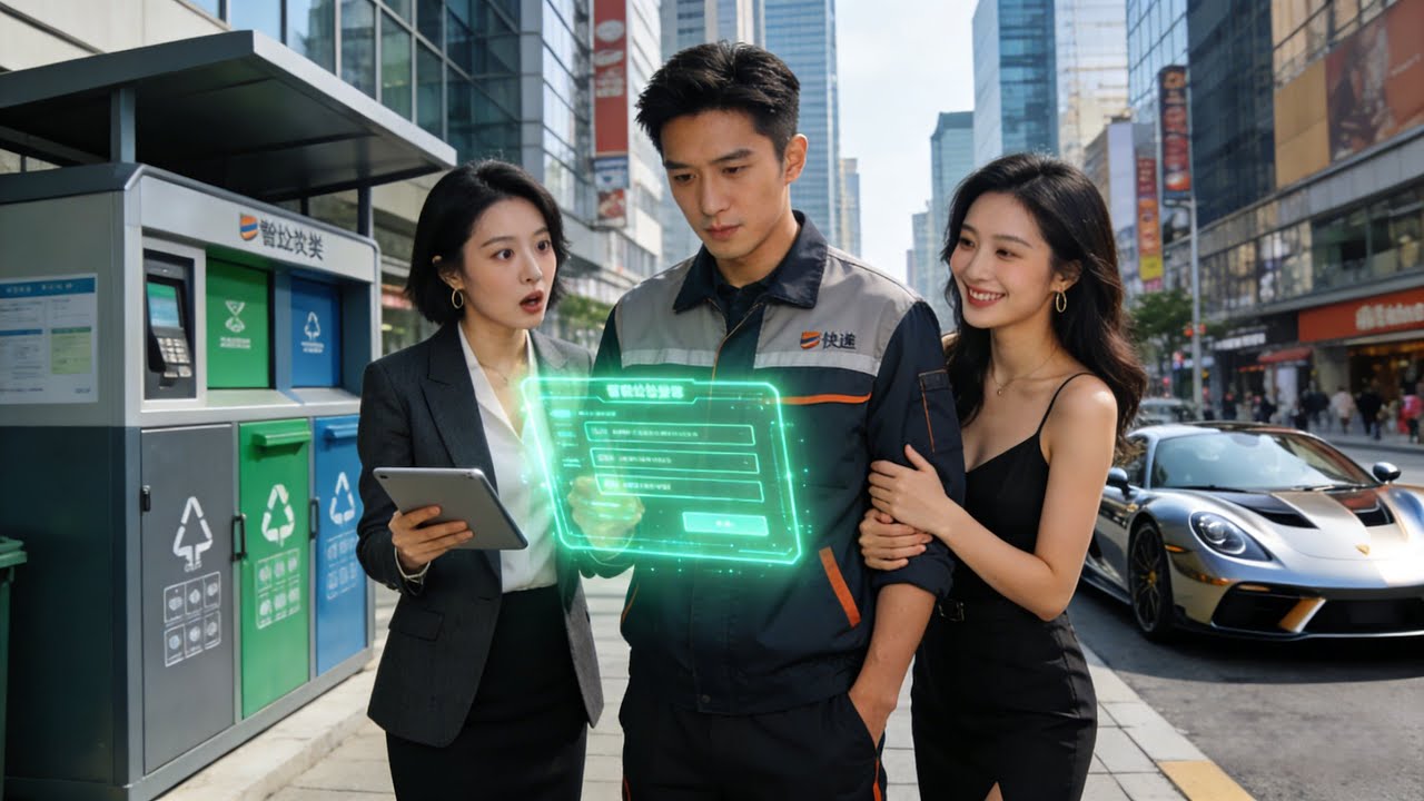 【FULL】The Deliveryman Activates The Waste Sorting System.