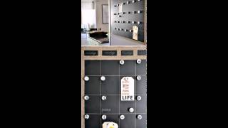 DIY Magnetic Chalkboard Calendar