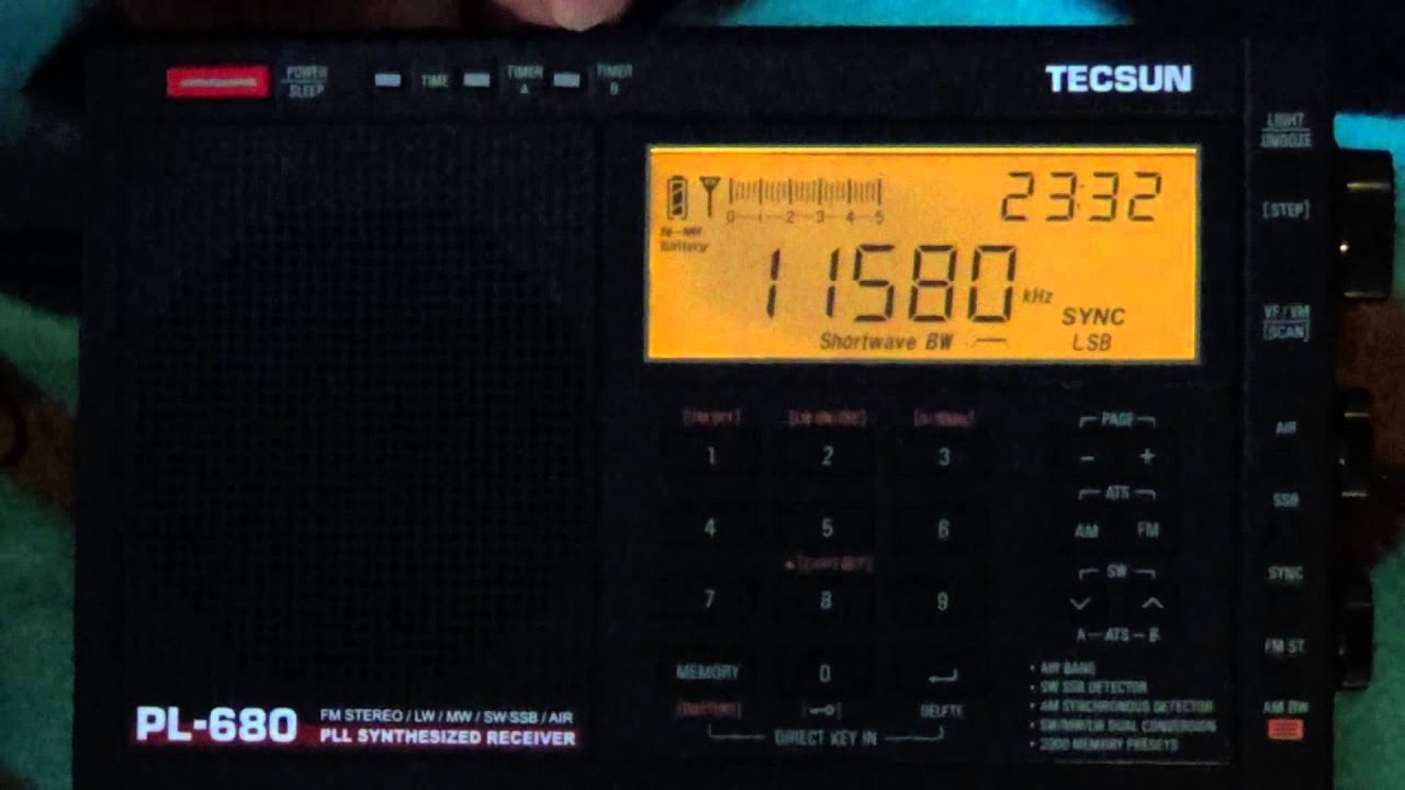 Radio Ukraine via WRMI on New Tecsun PL 680 Shortwave radio YouTube