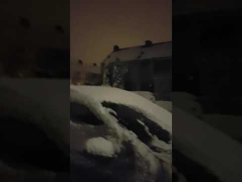 Sneeuw in Vianen Nederland/ 12-02-2017