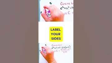 Cosine law to find an angle - quick tutorial