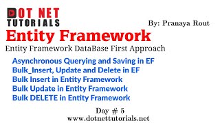 Asynchronous Programming | Bulk Insert Extension Method |  Bulk Insert, Update and Delete in EF Profile