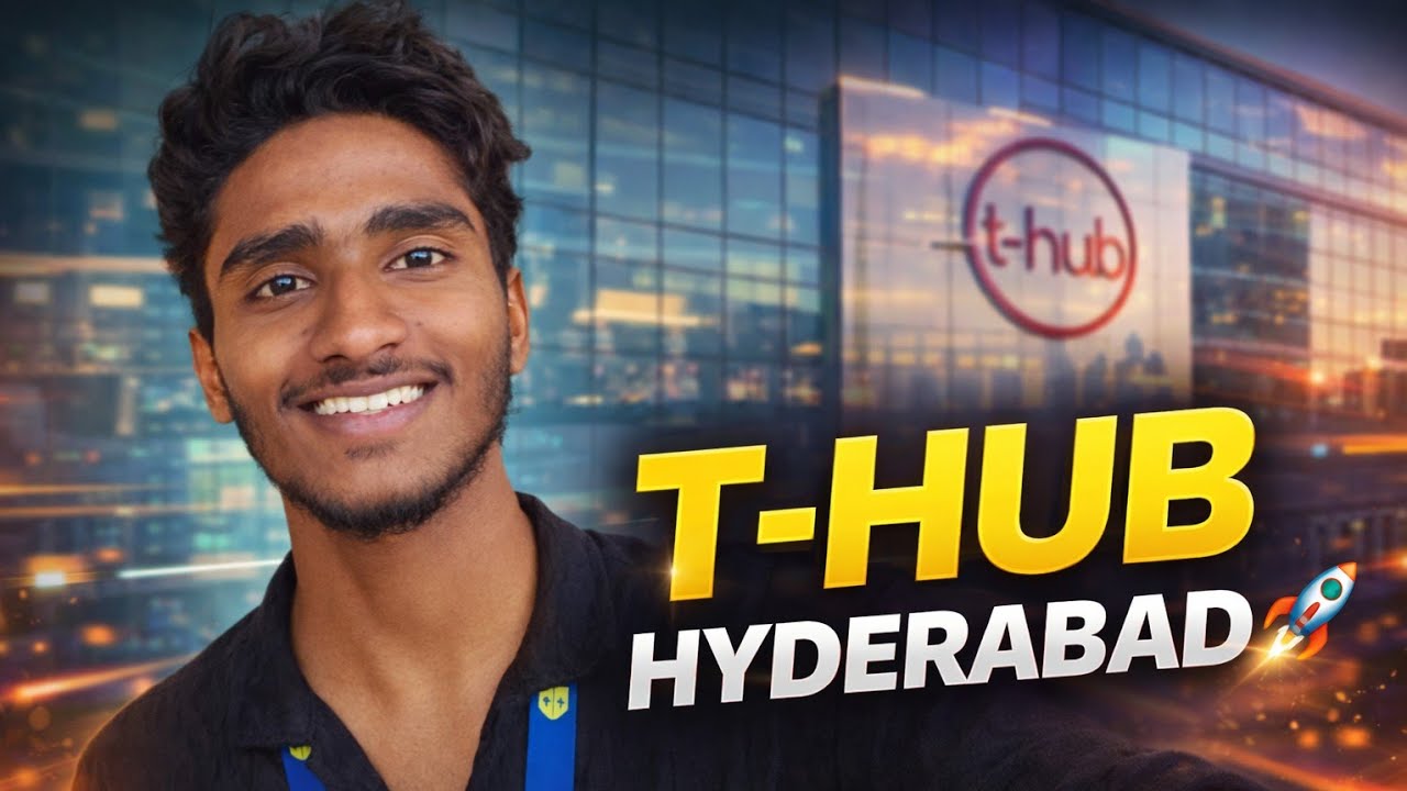T - Hub Tour Vlog | India’s Largest Startup Hub | College Visit | Telugu 