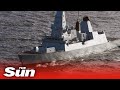 Russia boasts it fired warning shots and dropped BOMBS at Royal Navy warship