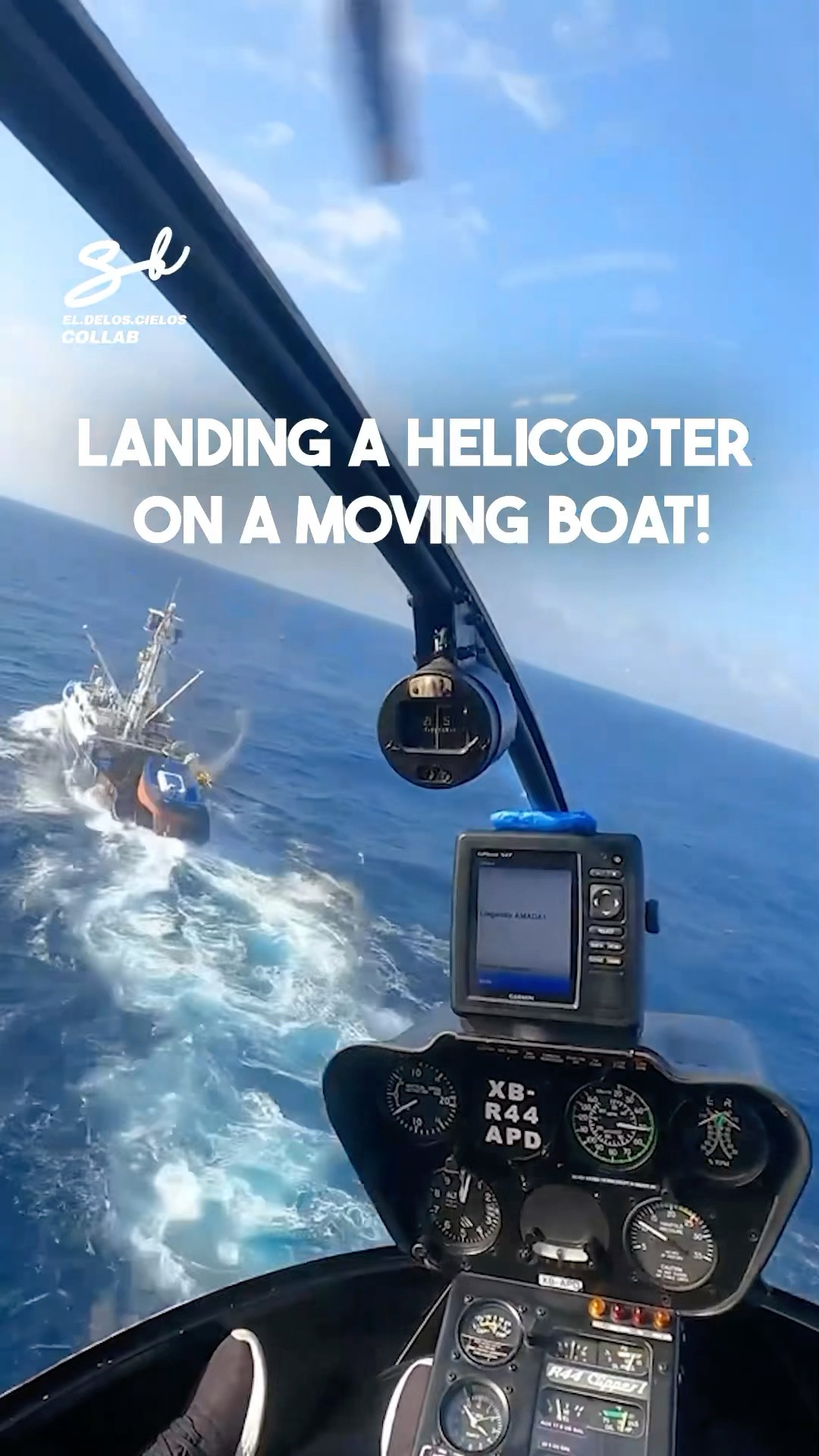 When landing on a runway isn’t challenging enough ? #helicopters #boats #flying