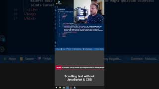 Infinite scrolling text without JavaScript and CSS #frontend #html #fronttips #tips #text #scroll