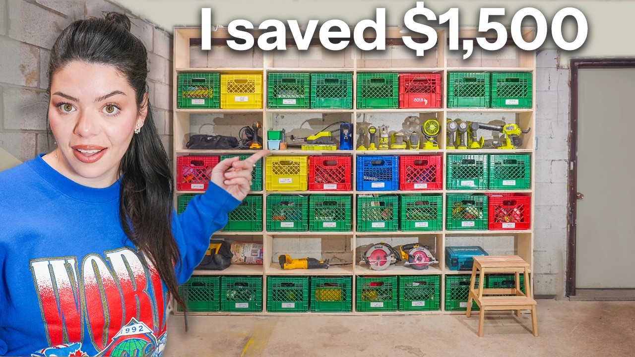 my garage was a DISASTER so I built this and saved $1500