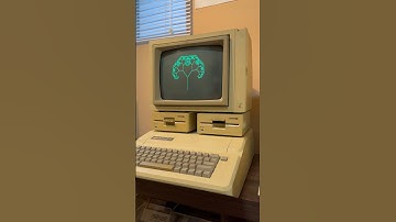 AppleSoft BASIC Fractal Tree program by @TheCodingTrain #retrocomputing #80s #programming #coding