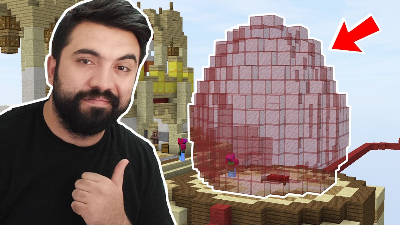 YUMURTA ŞEKLİNDE CAMLA BED KAPLADIK! | Minecraft Bedwars