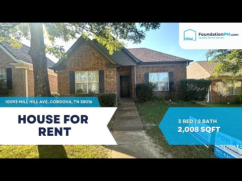10093 Mill Hill Ave, Cordova, TN home video tour