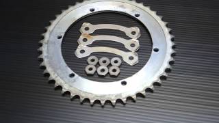 ヤマハ【SR400】純正リアスプロケット44Tはこんな感じです。