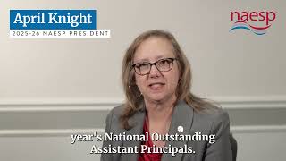 NAESP President April Knight | Congratulations 2026 National Outstanding Assistant Principals