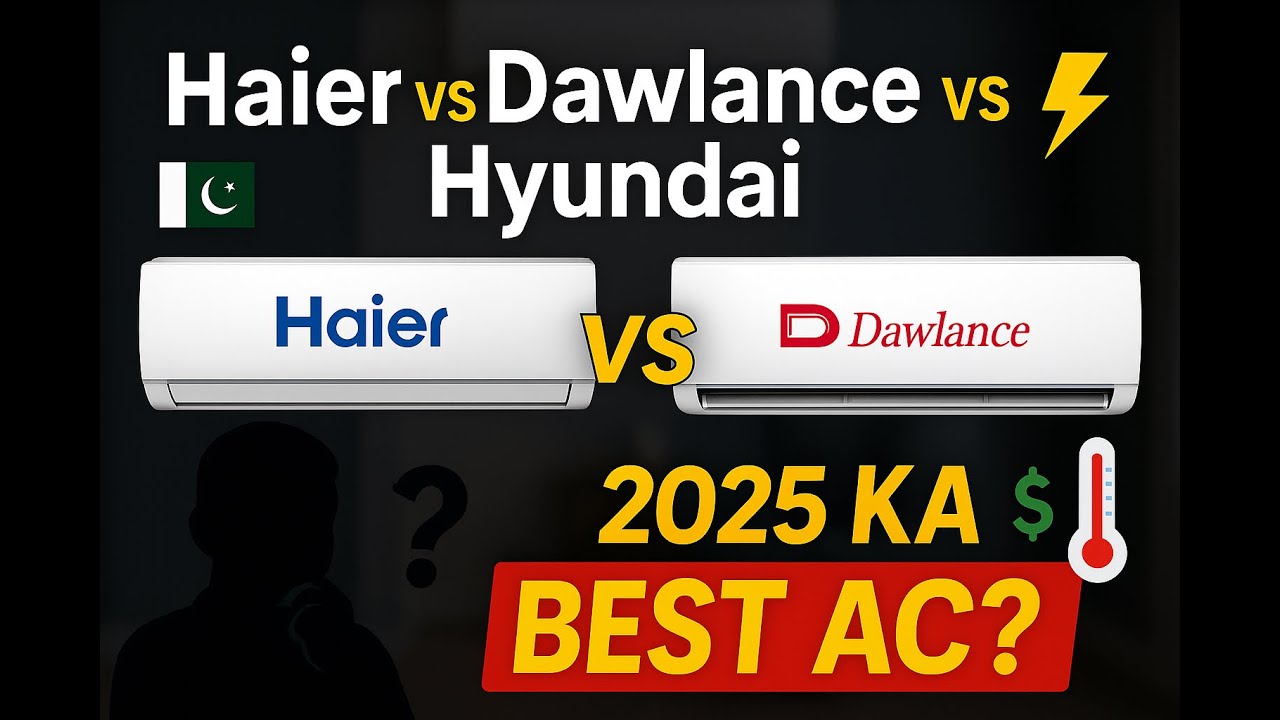 "Best Inverter AC in Pakistan 2025: Haier vs Dawlance vs Hyundai Comparison"