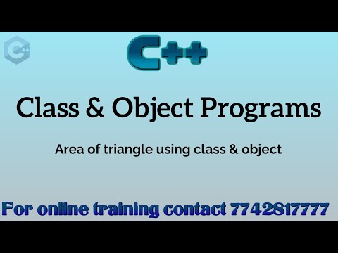 c++ program to print area of triangle using class and object in hindi