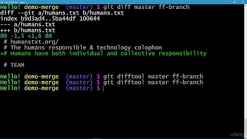 077 Git Merge using fast forward Lab
