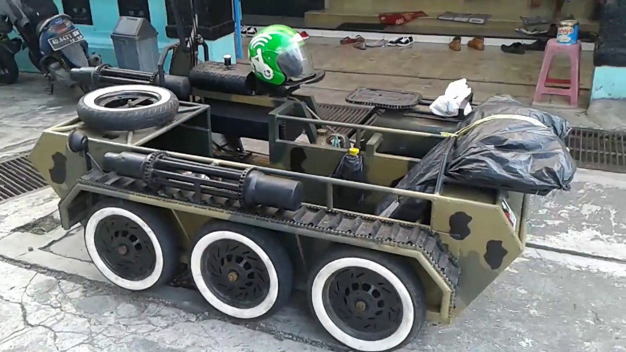 Modifikasi Vespa Model Tank Tempur RSJ Kediri YouTube