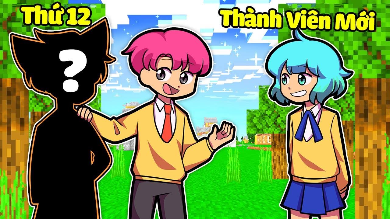 SINH TỐ TEAM BẤT NGỜ KHI HIHA GIỚI THIỆU THÀNH VIÊN MỚI THỨ 12 TRONG MINECRAFT 😍✌️🔥