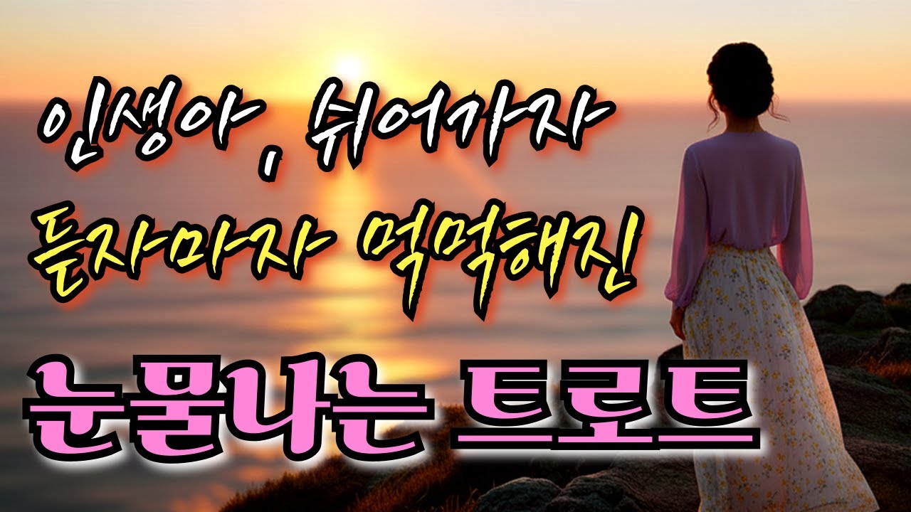 🎤가을 감성! 듣는 내내 눈물 나는 슬픈 인생 노래ㅣ위로의 노래ㅣ트로트 발라드ㅣ최신 감성 트로트 #10 (2회 연속 듣기)