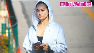 Shanina Shaik Works Up A Sweat With A Friend At Hot Pilates Cl In West Hollywood, Ca