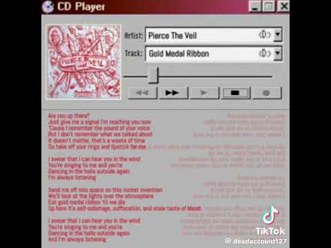 Gold Medal Ribbon - Pierce the Veil (Crunchy low quality version)
