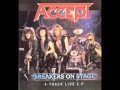 Acceptliving for tonight live 1985