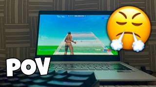 Warming up on a laptop POV + keyboard And Mouse ASMR!