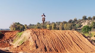 Israel.Cinematic video.Drone views. Motorcycle cross country racing