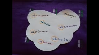 Deutsche Verben B1 mit der Vorsilbe 'ab' الأفعال مع بادئات