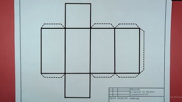🎨POLIEDROS "TRAZADO DE UN PRISMA CUADRANGULAR O CUADRILÁTERO"