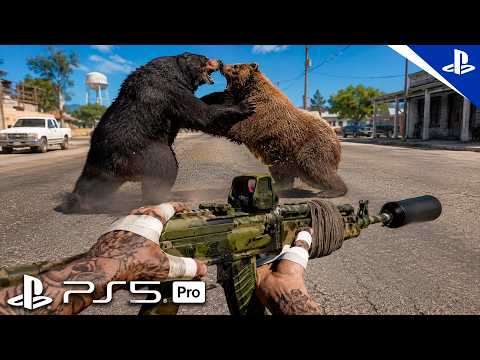 THE MOST INSANE BEAR FIGHT I'VE EVER SEEN #Part13 | Ultra Realistic Gameplay - FAR CRY 5 [4K60] P...
