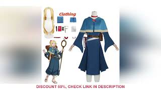 Anime Delicious in Dungeon Cosplay Costume with Wig Roupas para Adultos Halloween Carnaval Roupas Fe screenshot 3