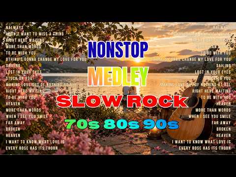 🎸 Nonstop Medley Slow Rock Love Songs 70s 80s 90s | Best Romantic Rock Ballads Collection  🎸  🎸  🎸
