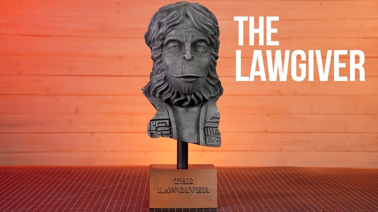 How To Achieve Stone Texture On 3d Resin Prints : Planet Of The Apes - The Lawgiver