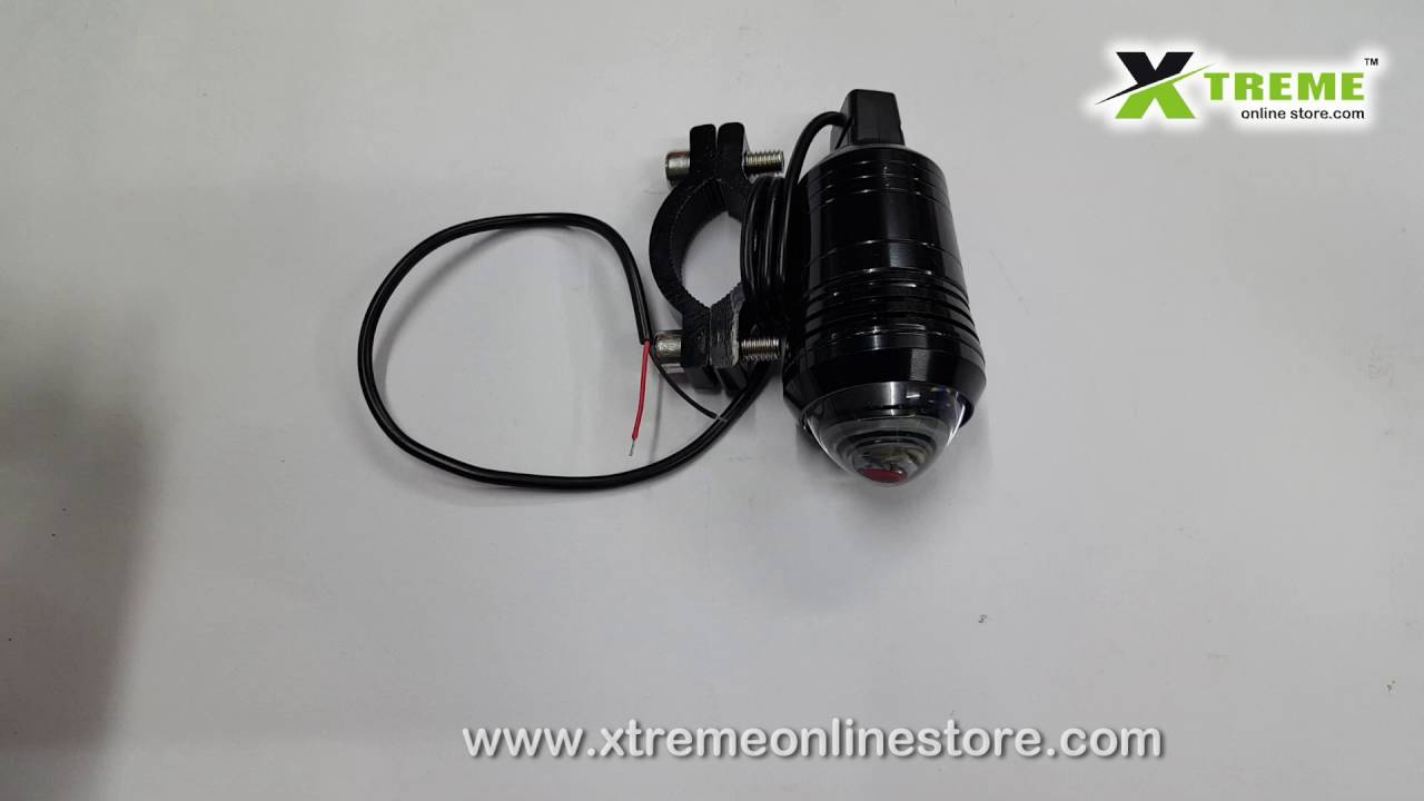 Xtreme U1 Black Cree LED Lens Projector Fog Light With Flash Mode For