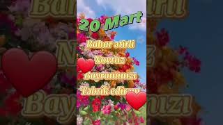 2023Cü Il. 20 Mart. Novruz Bayramı.