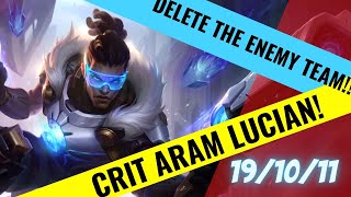 Delete the enemy team with this fun ARAM Crit Lucian build!