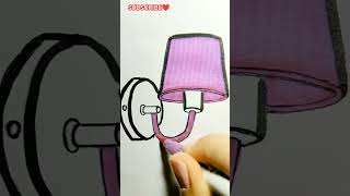 ASMR Coloring Cozy Wall Sconce#asmr #coloring #cozy #wall #sconce #relaxing #notalking #home #decor