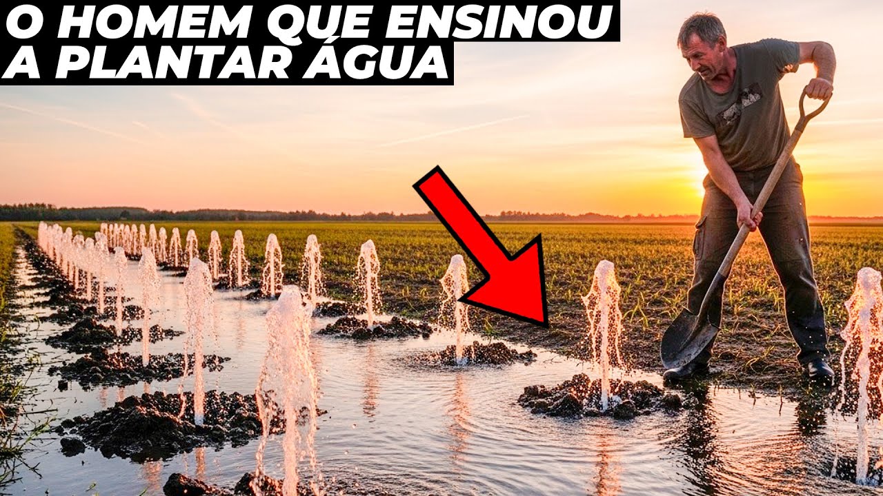 Esse incrível senhor veio ao Brasil ensinar a plantar água!