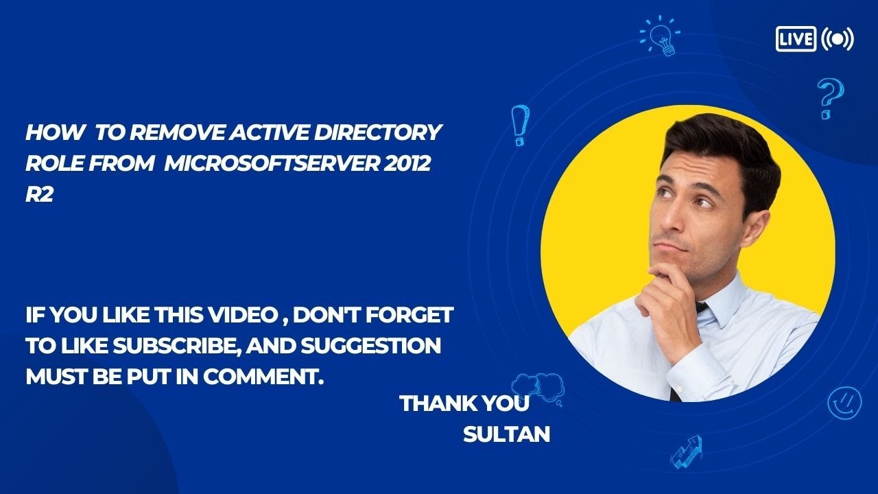 how-to-remove-active-directory-in-server-2012-r2-youtube
