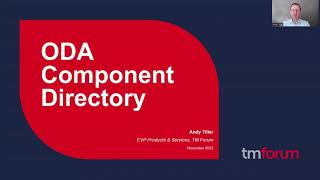 TM Forum ODA Component Directory User Guide screenshot 5