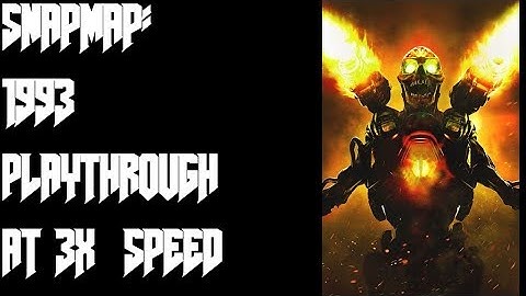 Doom Snapmap - 1993 Playthrough No Commentary at 3X Speed