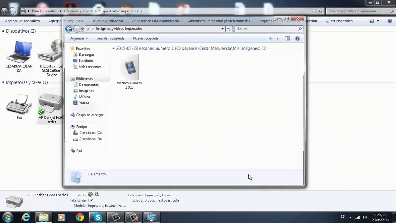 como escanear con la impresora Deskjet ink advanta - Comunidad de  Soporte HP - 760685
