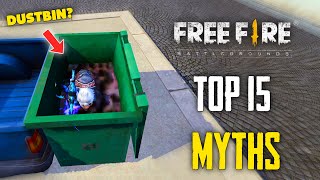 Top 15 Mythbusters in FREEFIRE Battleground | FREEFIRE Myths #245