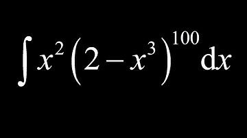 How to use the reverse chain rule vs. u-substitution for the integral of x^2(2-x^3)^100.