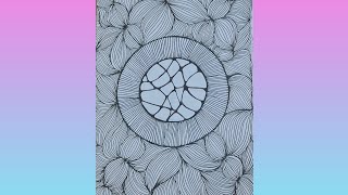 #pattern 26 doodleart stepbystep for beginners #doodle#zen#zentangle#mandala#tangle#zentangleart