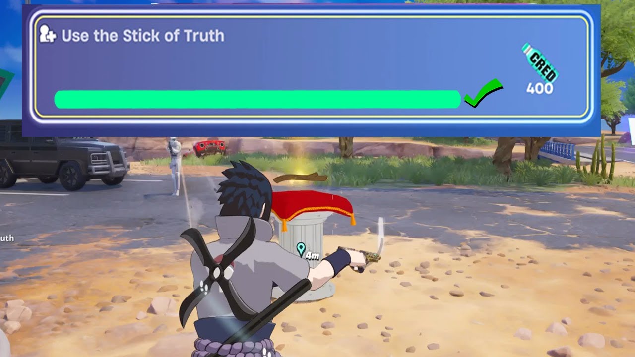 How to EASILY Use the Stick of Truth in Fortnite locations Quest!