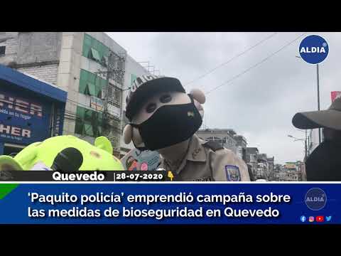 'Paquito Policía' sale a las calles para recordar a la ciudadanía sobre las medidas de bioseguridad
