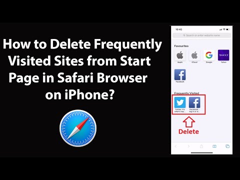 How to Delete Frequently Visited Sites from Start Page in Safari Browser on iPhone?